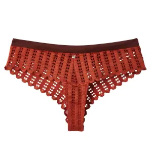 Shorty tanga femme Pomm'Poire Speculoos image-0