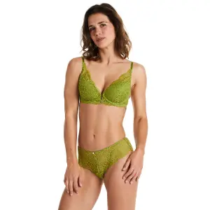 Moulded cup bra for women Pomm'Poire Fougère image-1
