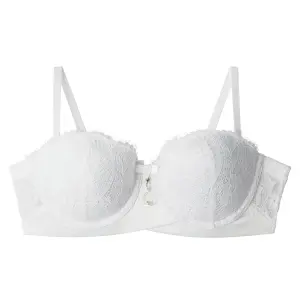 Sutiã ampliforme bandeau com bojo feminino Pomm'Poire Ruban image-0