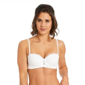 Sutiã ampliforme bandeau com bojo feminino Pomm'Poire Ruban image-1