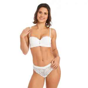 Sutiã ampliforme bandeau com bojo feminino Pomm'Poire Ruban image-2