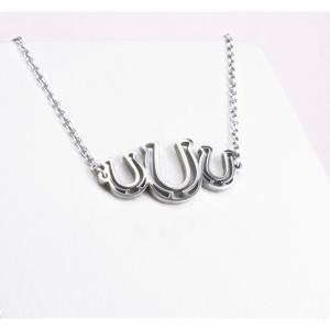 pt-ne-05-hw-ss-44-xx-ladies-3-horseshoe-necklace-ponytail-co-steel-38-6-cm