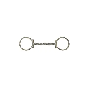 Stainless steel horse bit Pool's Western D Torciglione image-0