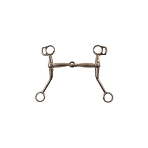 Western snaffle bit for horse with medium cheeks Pool's image-0