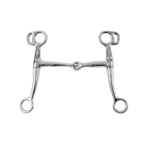 Mors Western-Snüffel für Ponys mit mittlerem Backen aus rostfreiem Stahl Pool's image-0