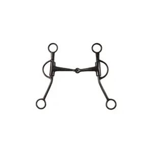 Western snaffle bit for horse with long cheeks Pool's image-0