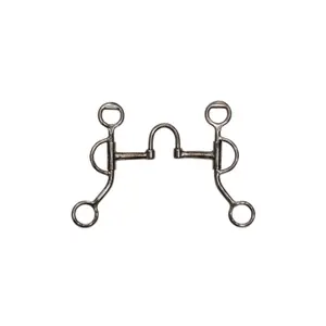 Δαχτυλίδι western snaffle για άλογο με κοντές πλευρές από ανοξείδωτο ατσάλι Pool's image-0