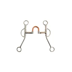 Copper western snaffle bit for horse Pool's image-0