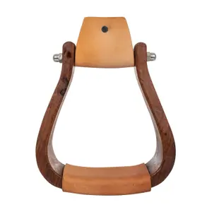 Wooden Western riding stirrups Pool's image-0