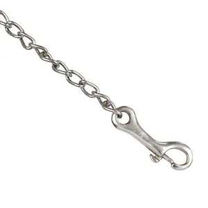 Cordón de montar de cuero con cadena Pool's image-2