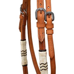 Bosal riding bridle with horsehair reins Pool's image-1