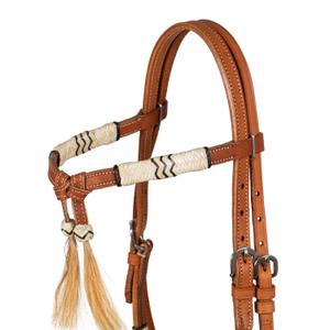 Bosal riding bridle with horsehair reins Pool's image-2