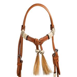 Bosal riding bridle with horsehair reins Pool's image-4