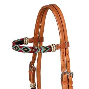 Reitbridle mit weichem Leder und Zügel aus Rosshaar Pool's image-2