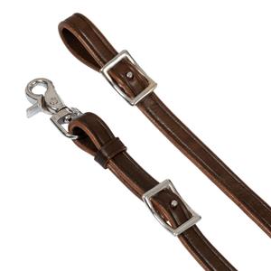 Braided leather reins for horse Pool's image-1