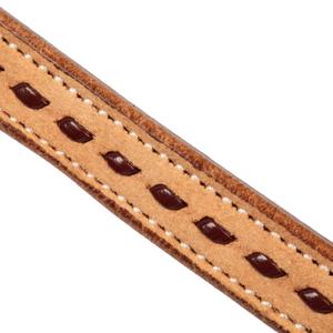 Leather western horse reins Pool's 2 Tone image-1