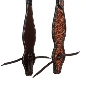 Νυφική ιππασία Pool's Floral One Ear Western image-3