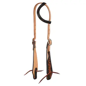 Bridle da equitazione per cavallo western a un orecchio Pool's image-0