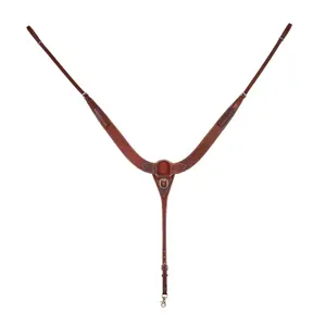 Western decorative stitching horse hunting collar Pool's image-0