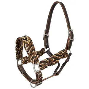 Mohair leather horse halter Pool's Diamond image-0