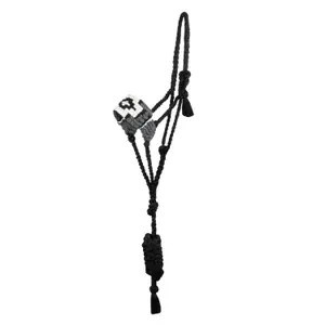 Mohair rope halter for horses Pool's Diamond Design image-0