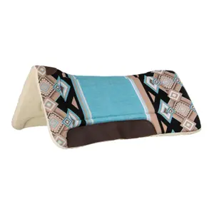 Dressage saddle pad for horse with synthetic wool padding Pool's Western image-0
