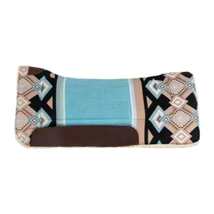 Dressage saddle pad for horse with synthetic wool padding Pool's Western image-1
