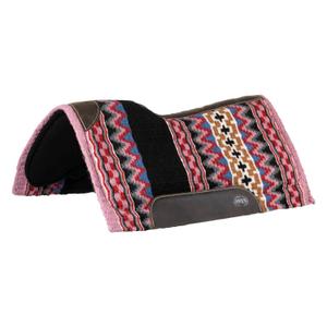 plh09007-black-pink-red-wool-felt-dressage-saddle-pad-pool-s-black-pink-red-one-size