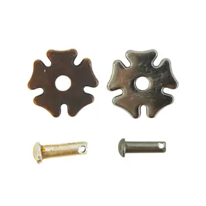 Paire de molettes pour éperons avec rivets Pool's image-0