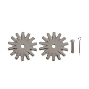 Paar von Maulringen für Steigbügel mit Nieten Pool's 303B image-0