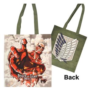 popb-pbtb05-sac-shopping-enfant-popbuddies-attack-on-titan-colossal-vert-blanc-35x42-cm