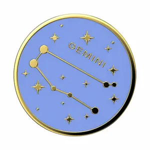 Smartphone handle - Gemini zodiac enamel Popsockets image-1