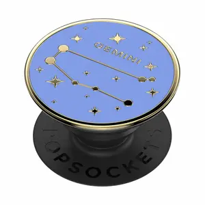 Smartphone handle - Gemini zodiac enamel Popsockets image-0