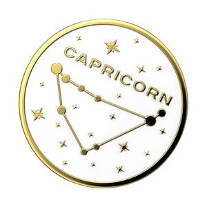 Smartphone handle - Zodiac enamel Capricorn Popsockets image-1