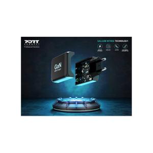 Chargeur Mural avec câble type C prise EU Port Designs GaN USB-C Power Delivery & USB-A Quick image-4