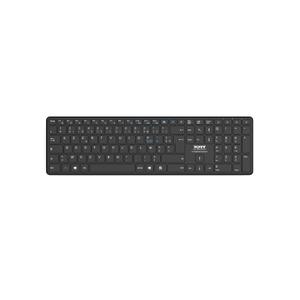 Clavier de bureau précis Bluetooth rechargeable indicateur LED portée 8m slim et design EU Port Designs