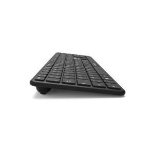 Clavier de bureau précis Bluetooth rechargeable indicateur LED portée 8m slim et design EU Port Designs image-1