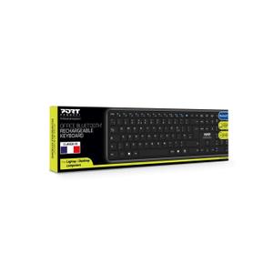 Clavier de bureau précis Bluetooth rechargeable indicateur LED portée 8m slim et design EU Port Designs image-4