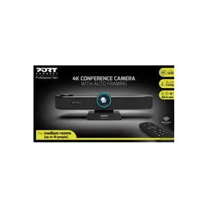 Allt-i-ett 4k uhd-konferenskamera med automatisk beskärning Port Designs image-4