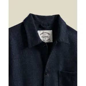 Blaissjakke i uld med zigzag-mønster Portuguese Flannel Labura image-1