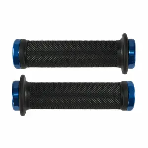 posgrip043-gerandelte-griffe-position-one-bmx-schwarz-blau-130-mm