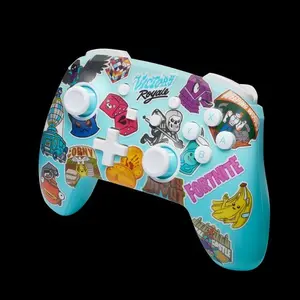 Manette de jeu sans fil améliorée PowerA Switch- Fortnite Sticker Mania image-3