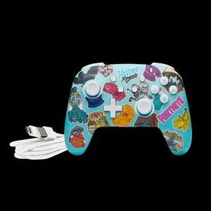 Manette de jeu sans fil améliorée PowerA Switch- Fortnite Sticker Mania image-4