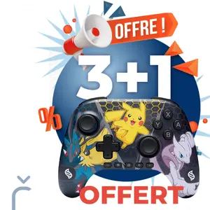 Manette de jeu sans fil PowerA Advantage -Pokémon Méga Évolutions