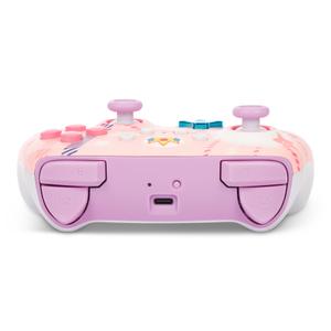 Manette de jeu sans fil améliorée switch PowerA Princess Peach Plaid image-2