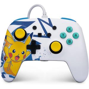 Manette de jeu PowerA Enhanced Pokémon : Pikachu High Voltage pour Nintendo Switch/PC