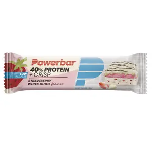 Ernährungsriegel PowerBar 40% Protein+ Crisps Strawberry White Chocolate (x12)