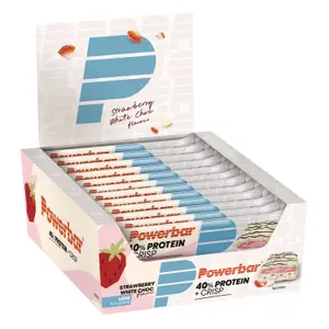 Ernährungsriegel PowerBar 40% Protein+ Crisps Strawberry White Chocolate (x12) image-1