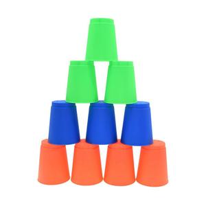 edb023-stackable-cups-pre-sport-x12-blue-green-orange-one-size