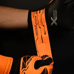 Goalkeeper gloves Precision Fusion X Flat Cut Essential image-4